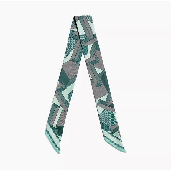 Tiffany & Co. Giant T Ribbon Scarf in Tiffany Blue - Picture 14 of 17